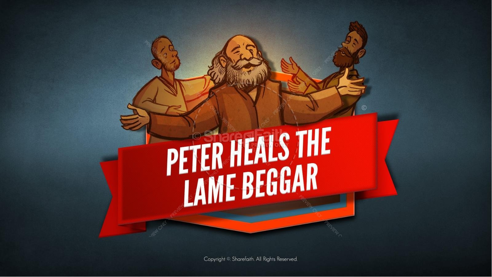 Acts 3 Peter Heals the Lame Man Kids Bible Stories Thumbnail 1