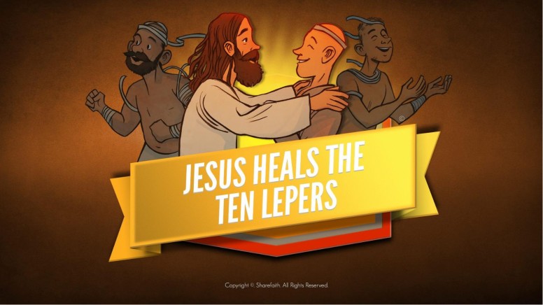 Luke 17 Ten lepers Kids Bible Story