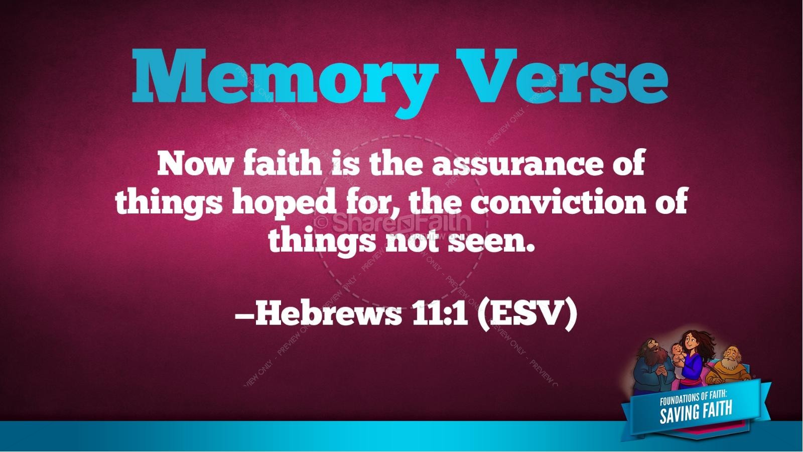 Hebrews 11 Saving Faith Kids Bible Story Thumbnail 39