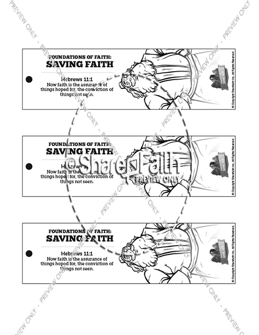Hebrews 11 Saving Faith Bible Bookmarks Thumbnail Showcase