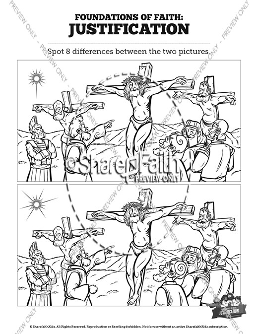 Romans 3 Justification Kids Spot The Difference Thumbnail Showcase