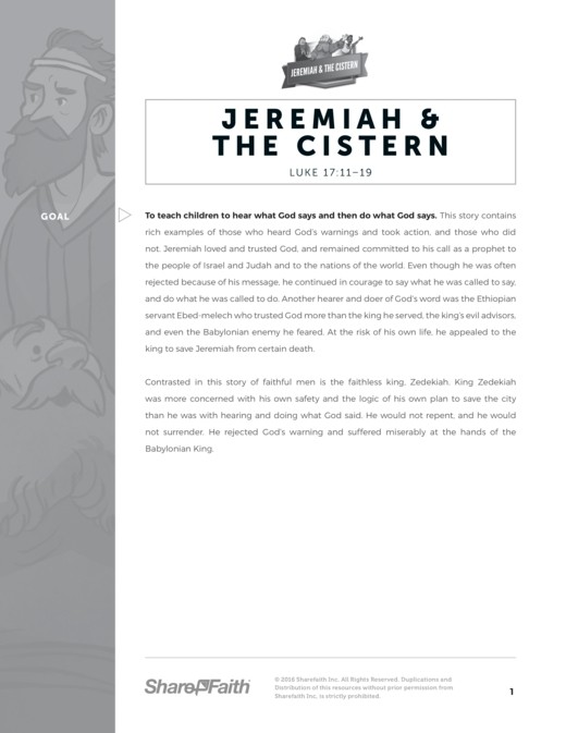 The Prophet Jeremiah Sunday School Curriculum | Clover Media