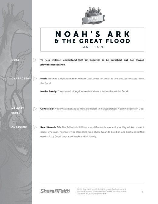 Noahs Ark Countdown Timer for Sunday School | Sharefaith Kids