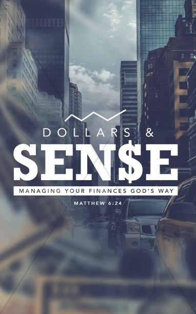 Dollars and Sense Christian Finances Church Bulletin Thumbnail Showcase