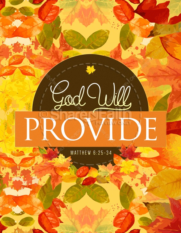 God Will Provide Christian Flyer Template Thumbnail Showcase