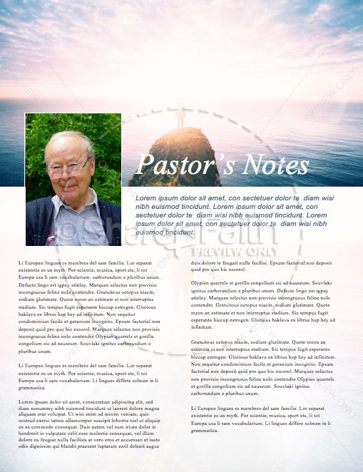 Let God Church Newsletter Template | page 3