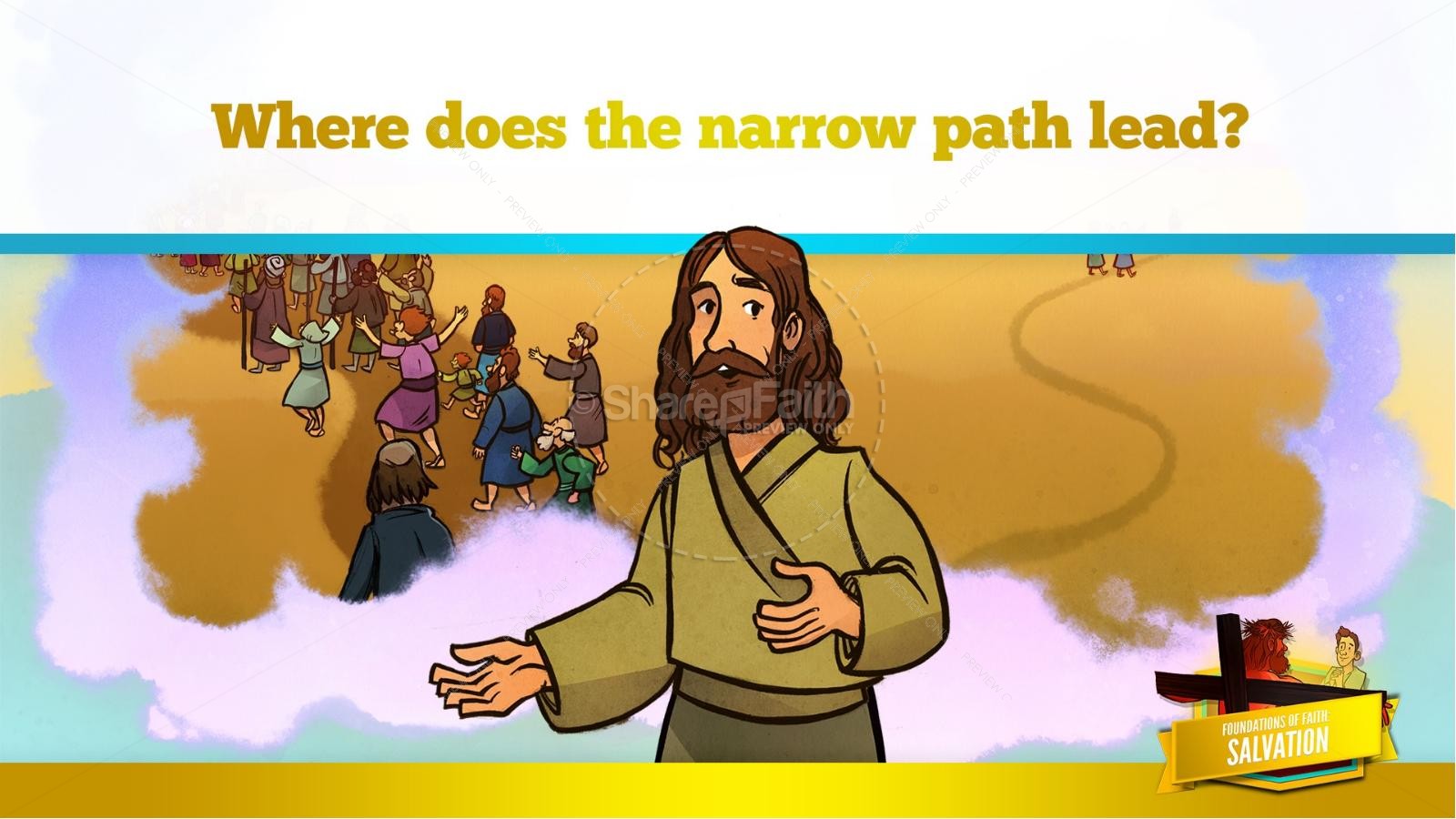 Matthew 7 Plan of Salvation Kids Bible Story Thumbnail 11