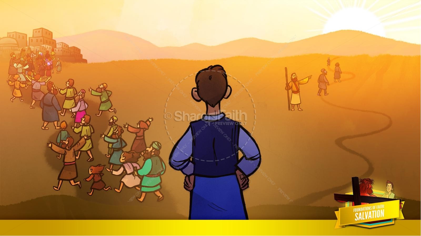 Matthew 7 Plan of Salvation Kids Bible Story | slide 14