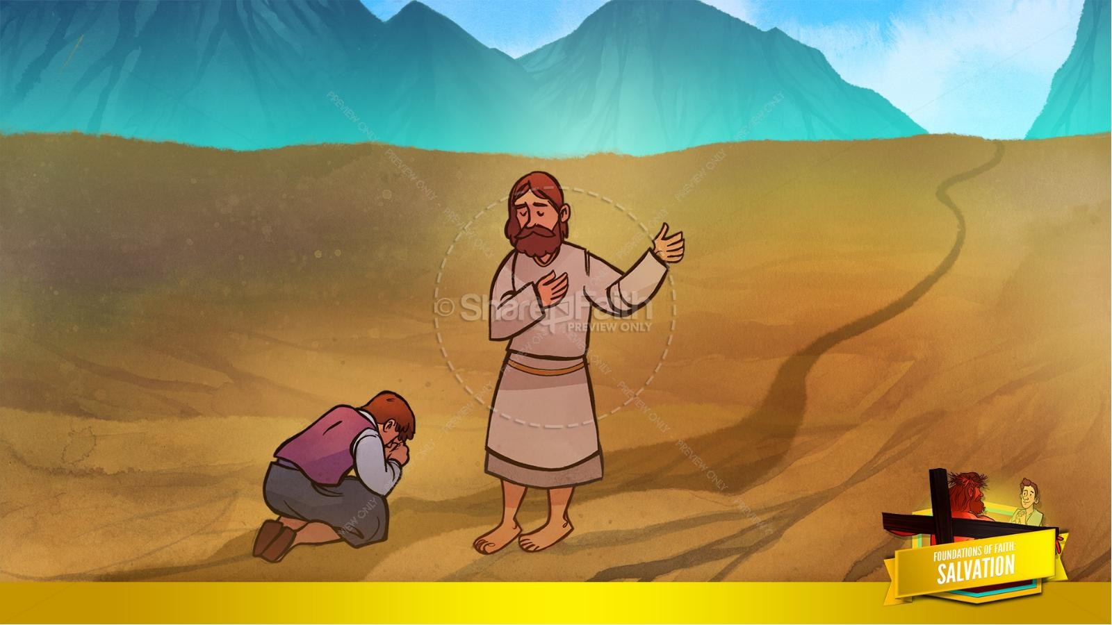 Matthew 7 Plan of Salvation Kids Bible Story | slide 26