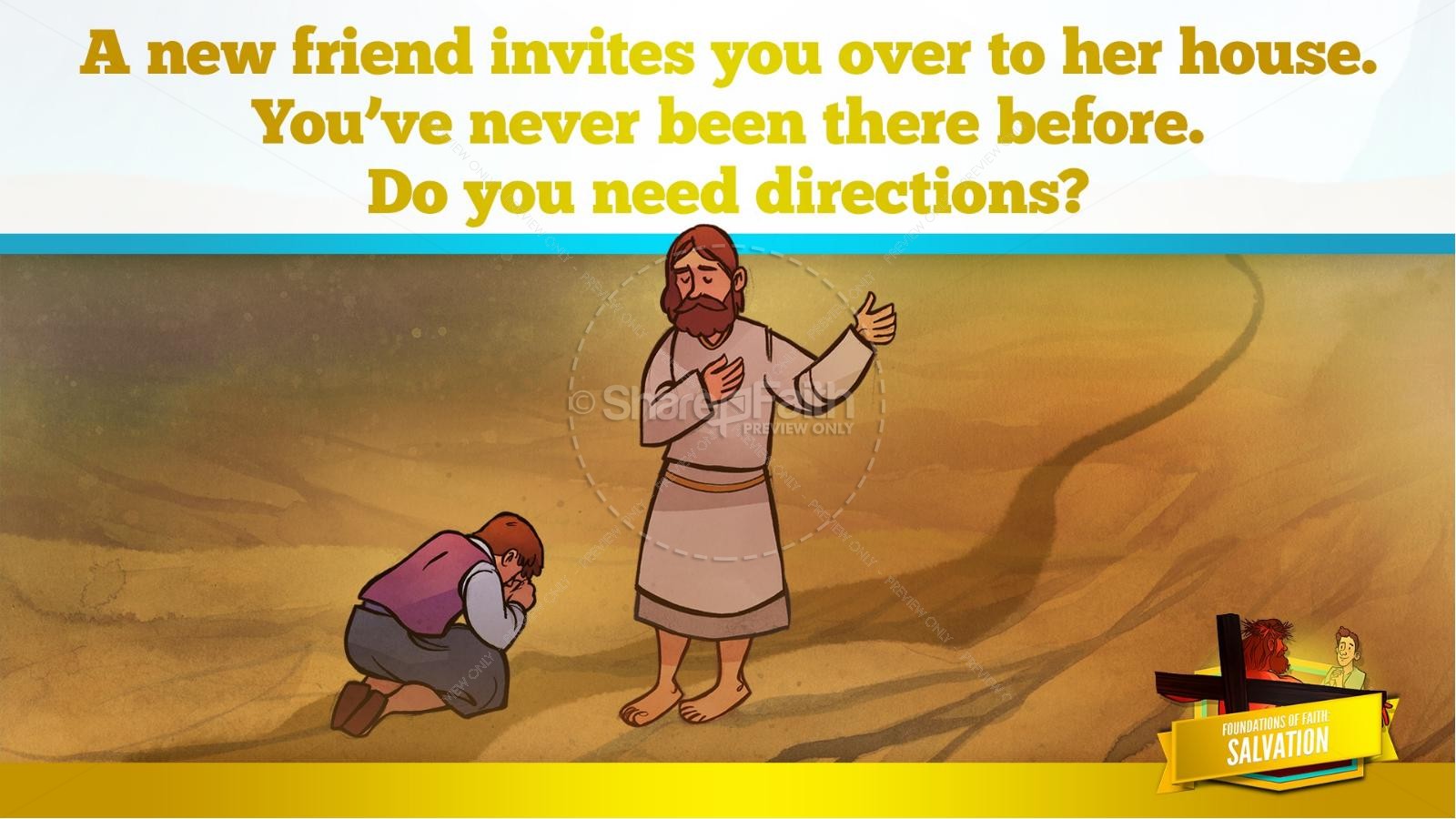 Matthew 7 Plan of Salvation Kids Bible Story | slide 29