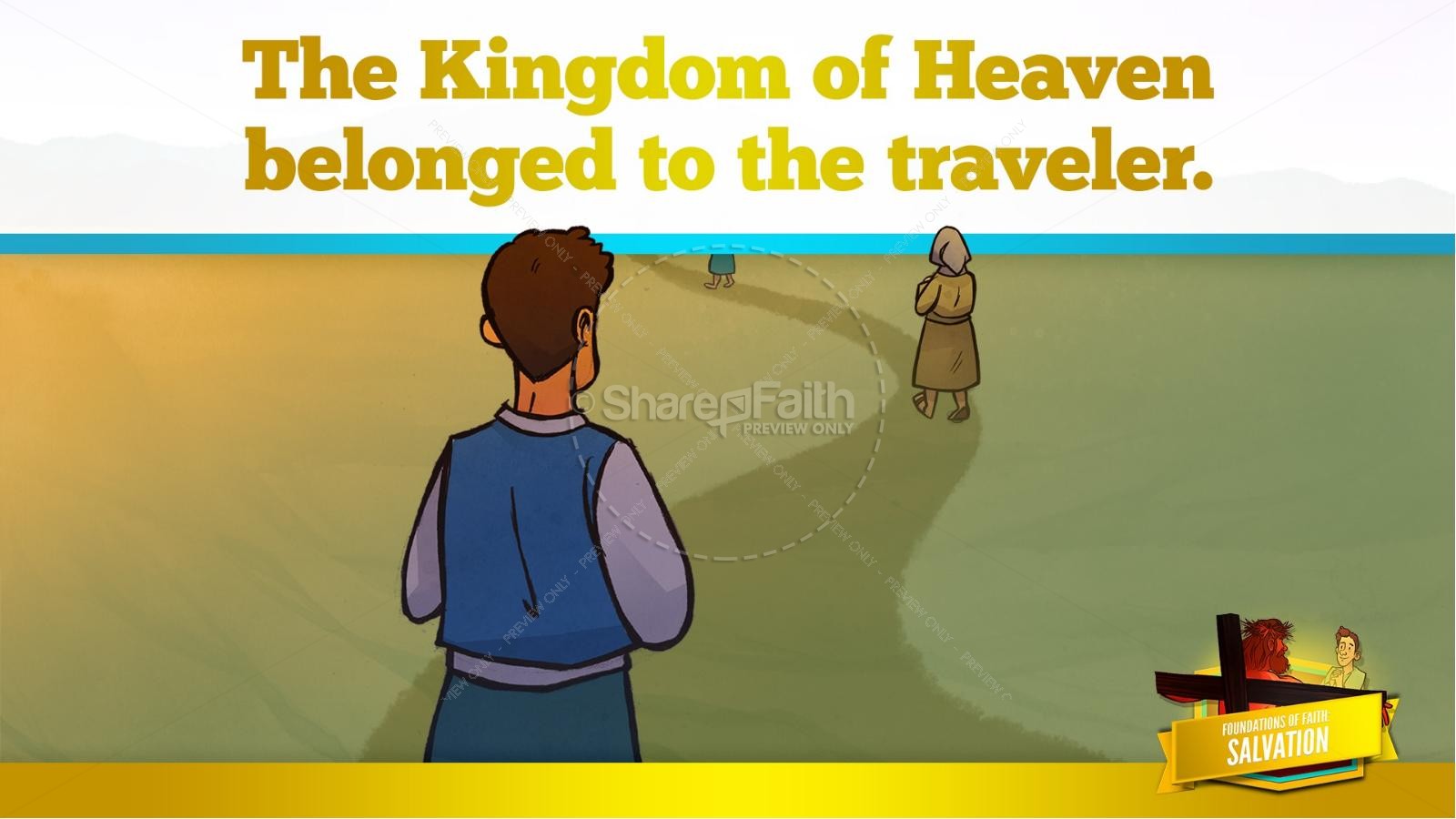 Matthew 7 Plan of Salvation Kids Bible Story | slide 32