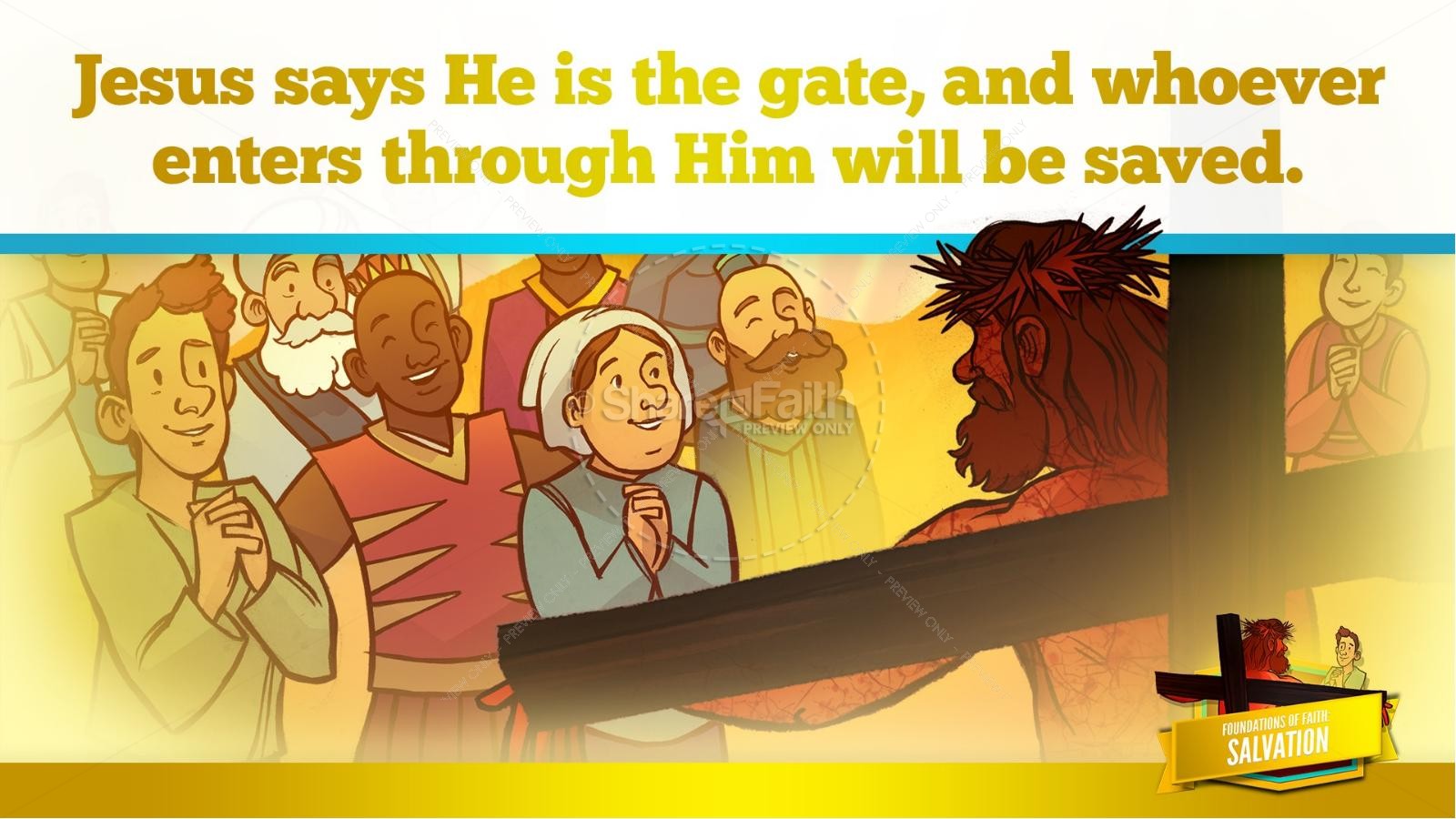 Matthew 7 Plan of Salvation Kids Bible Story | slide 36