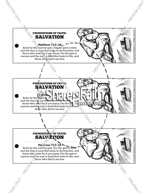 Matthew 7 Plan of Salvation Bible Bookmarks Thumbnail Showcase
