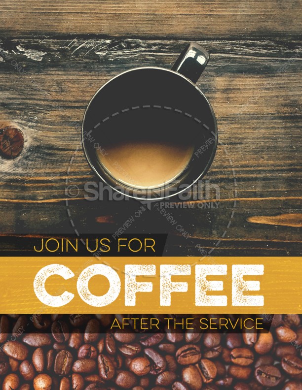 Coffee Shop Ministry Church Flyer Thumbnail Showcase
