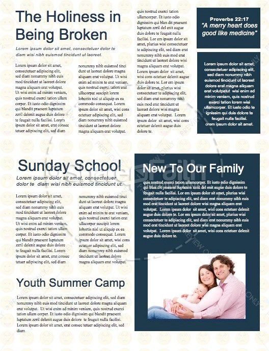 It's Complicated Church Newsletter Template | page 2