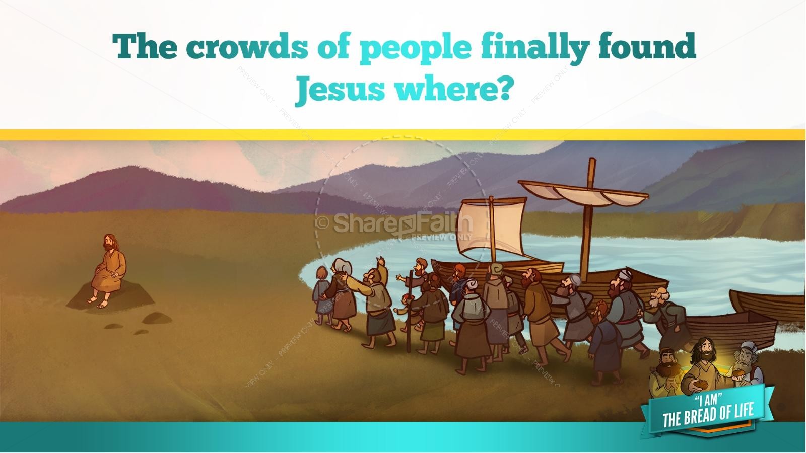 John 6 Bread of Life Kids Bible Stories | slide 11