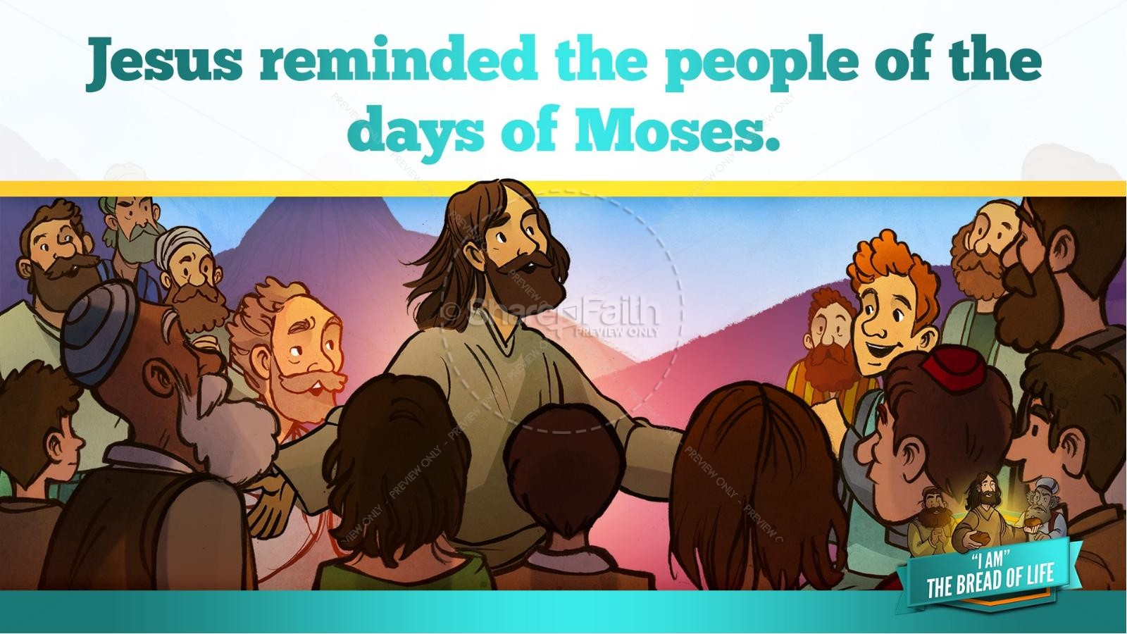 John 6 Bread of Life Kids Bible Stories | slide 16