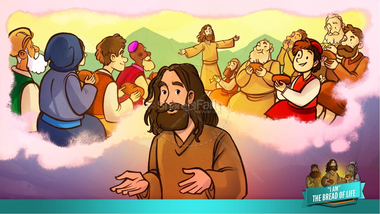 John 6 Bread of Life Kids Bible Stories | slide 18