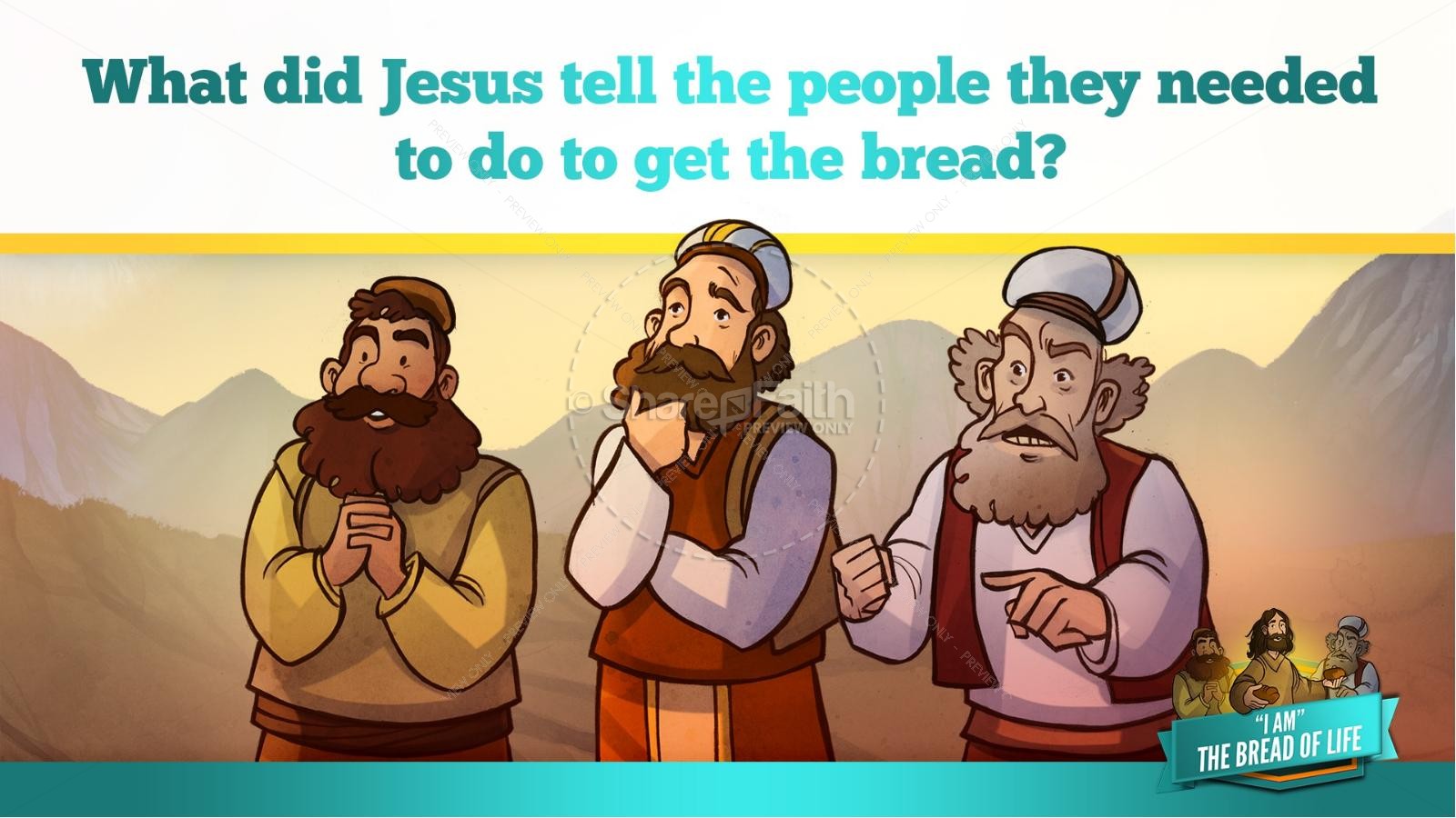 John 6 Bread of Life Kids Bible Stories | slide 23