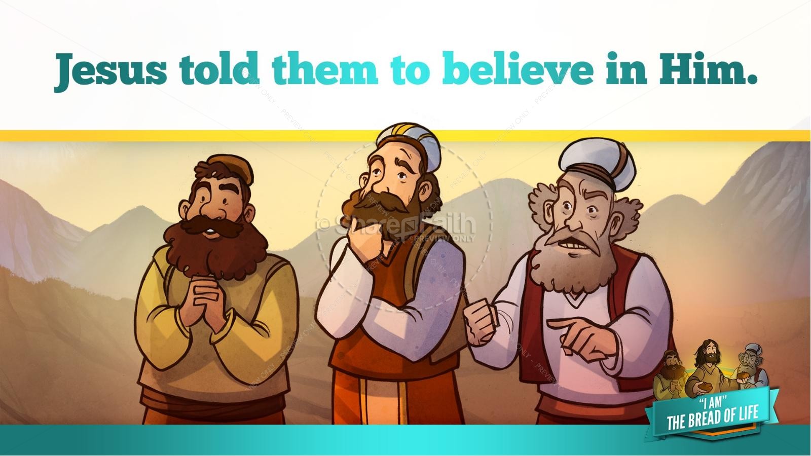 John 6 Bread of Life Kids Bible Stories | slide 24