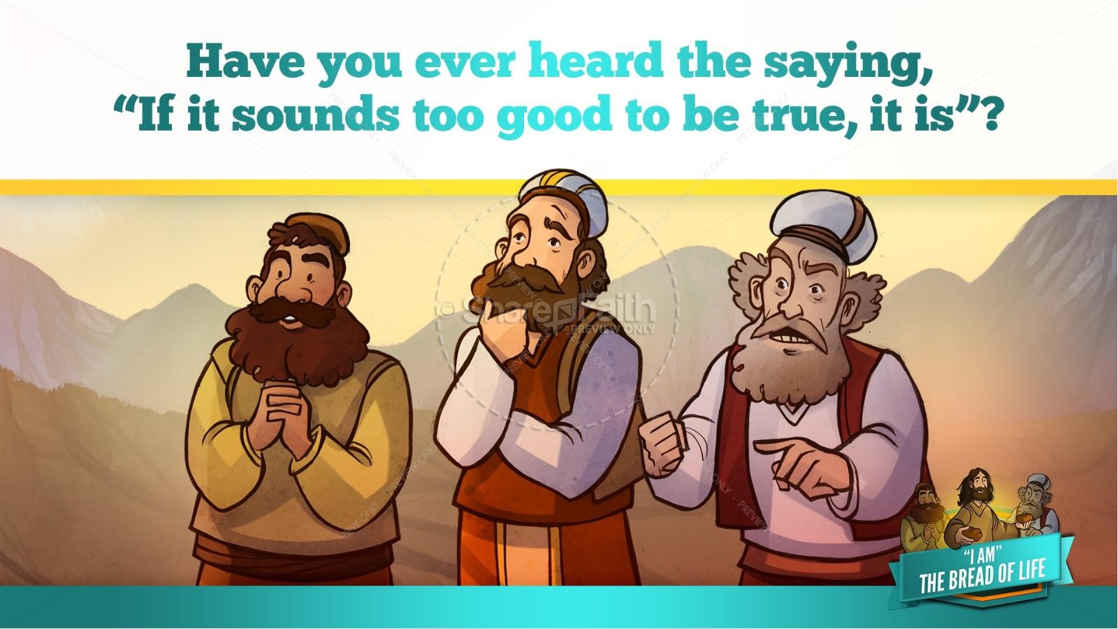 John 6 Bread of Life Kids Bible Stories | slide 25