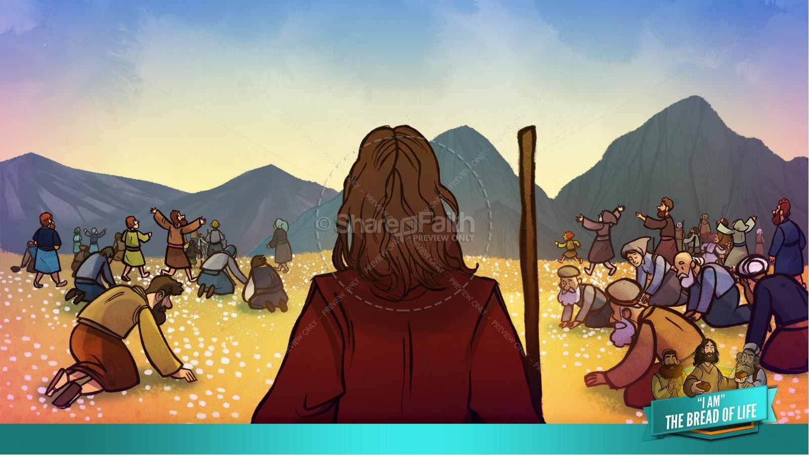 John 6 Bread of Life Kids Bible Stories | slide 26