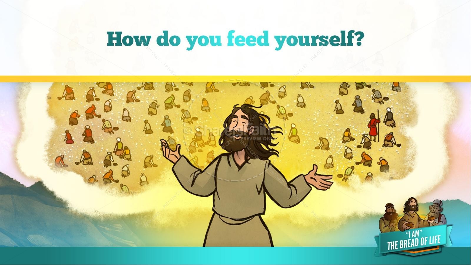 John 6 Bread of Life Kids Bible Stories | slide 33