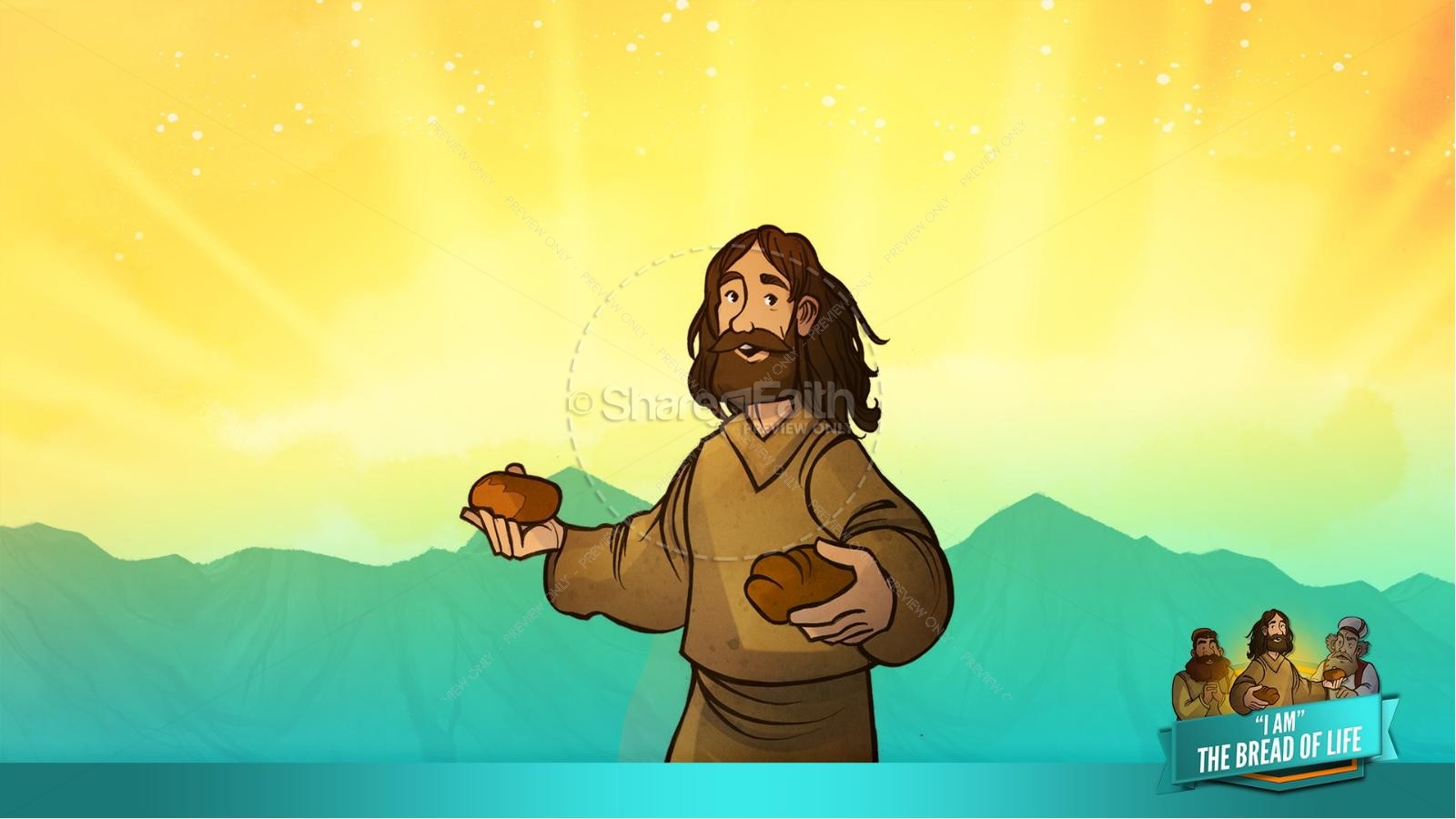 John 6 Bread of Life Kids Bible Stories | slide 34