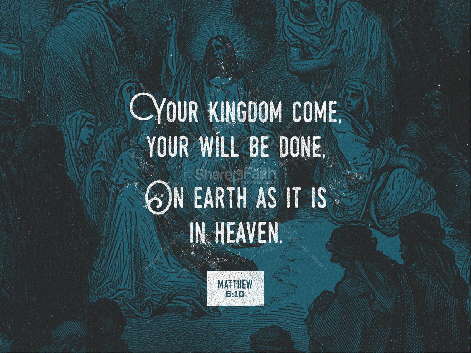 Matthew 6 Your Will Be Done Christian PowerPoint Thumbnail 4