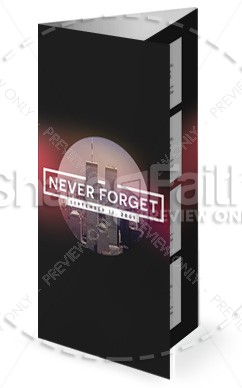 September 11 World Trade Center Memorial Trifold Bulletin Thumbnail Showcase