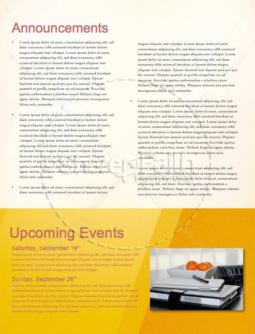 Fall Ministry Opportunity Church Newsletter Template | page 4