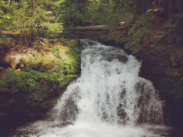 Deep Water Falls Nature Worship Background Thumbnail Showcase