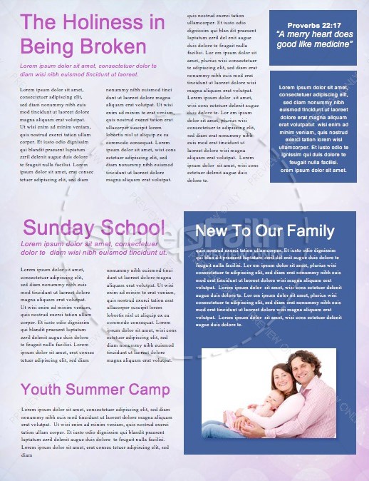 Set Apart Church Newsletter Template | page 2
