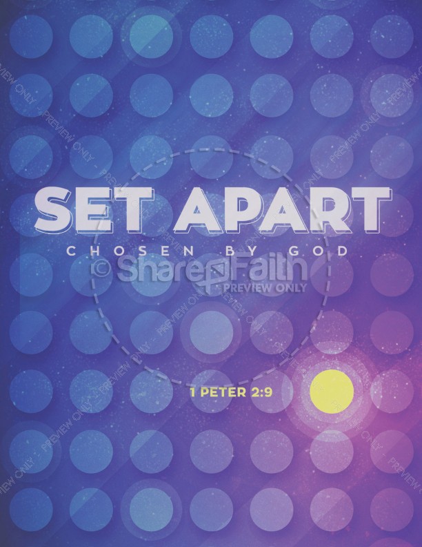 Set Apart For God Church Flyer Template Thumbnail Showcase