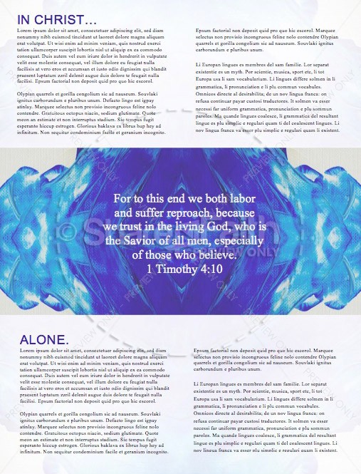 In Christ Alone Hope Church Newsletter Template | page 2