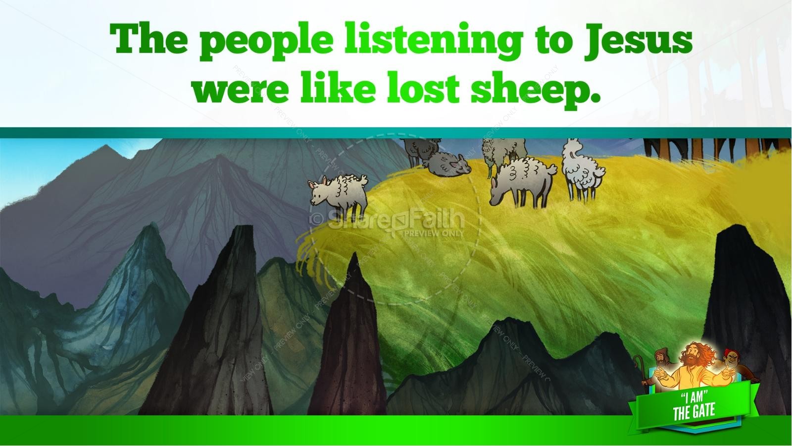 John 10 I am the Door Kids Bible Story | slide 16