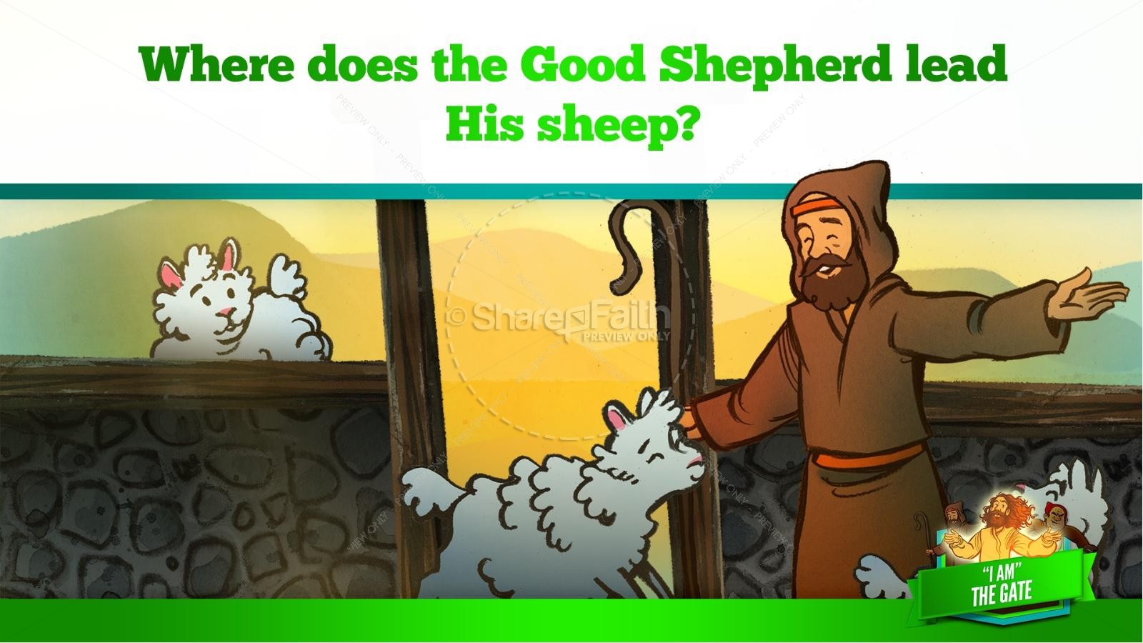 John 10 I am the Door Kids Bible Story | slide 27