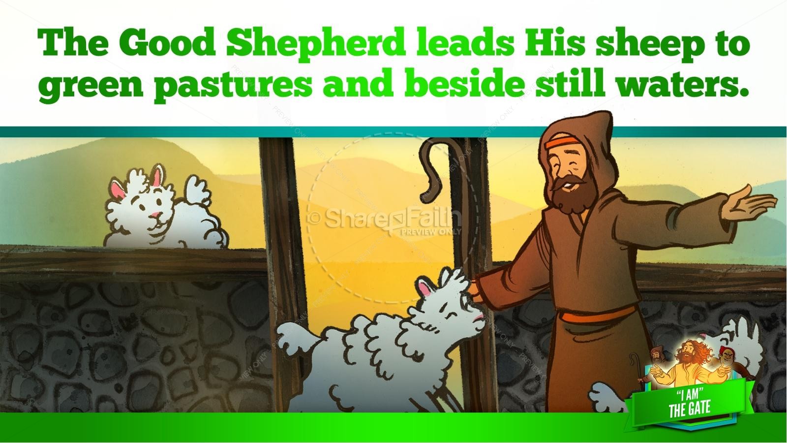 John 10 I am the Door Kids Bible Story Thumbnail 28