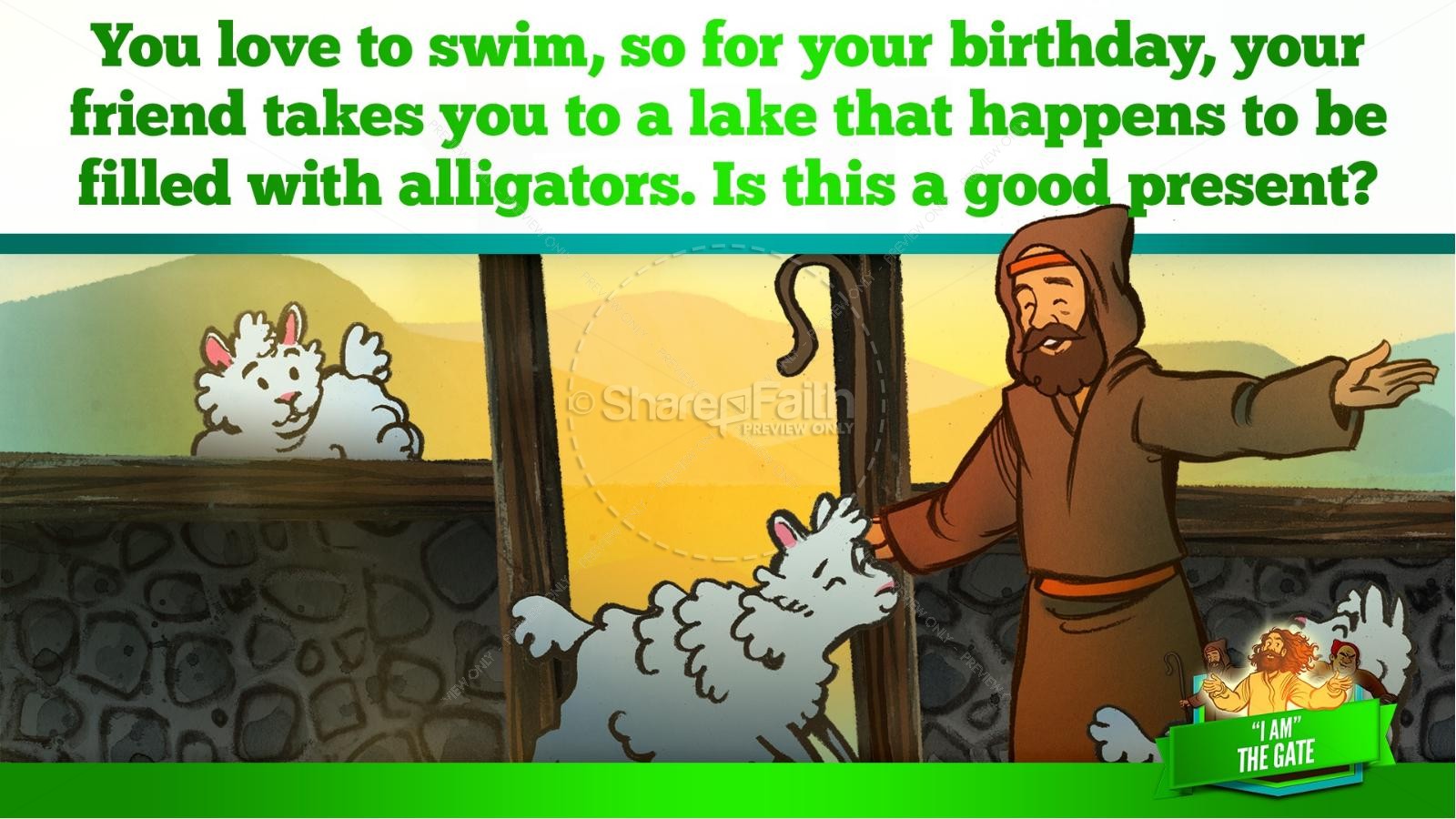 John 10 I am the Door Kids Bible Story | slide 29