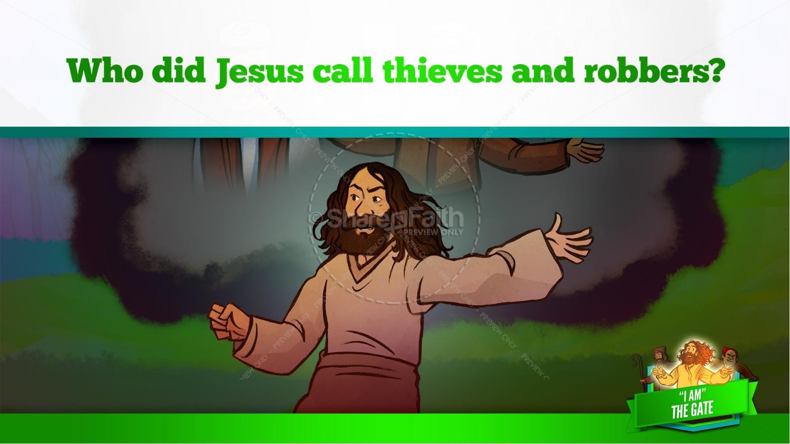 John 10 I am the Door Kids Bible Story | slide 31