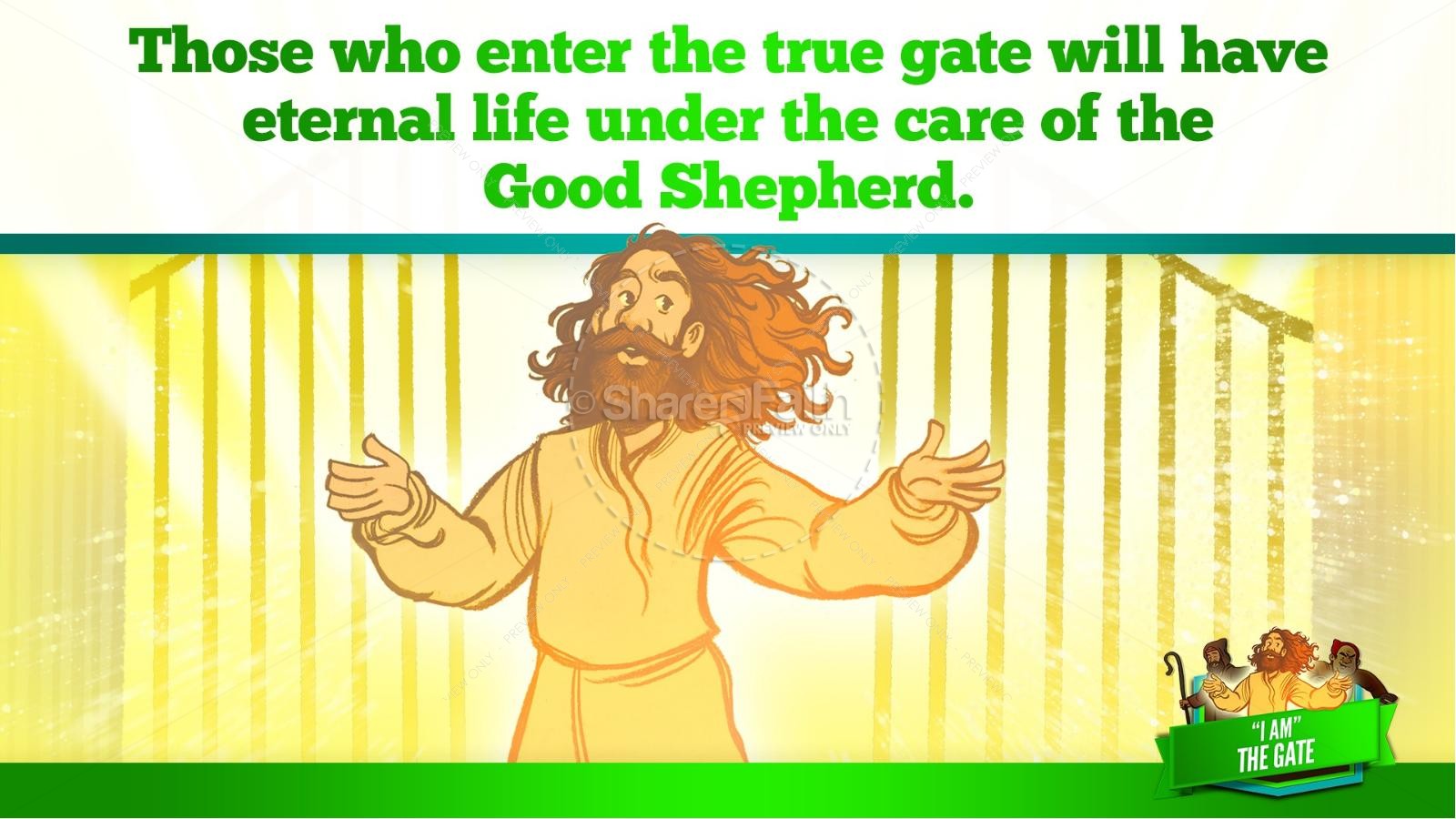 John 10 I am the Door Kids Bible Story | slide 36