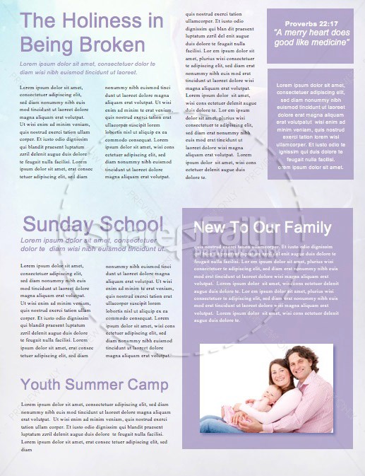Beauty From The Ashes Church Newsletter Template | page 2