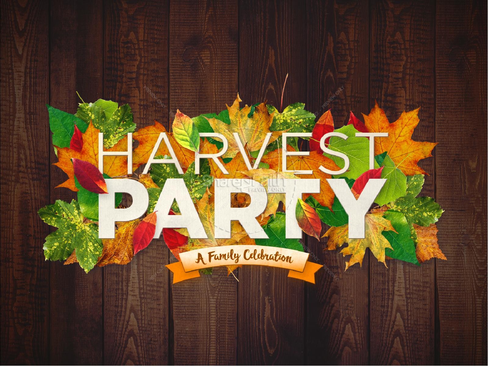 Fall Harvest Party Church PowerPoint