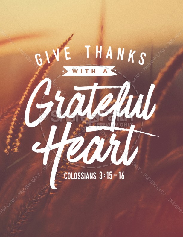 Give Thanks With A Grateful Heart Flyer Template Thumbnail Showcase