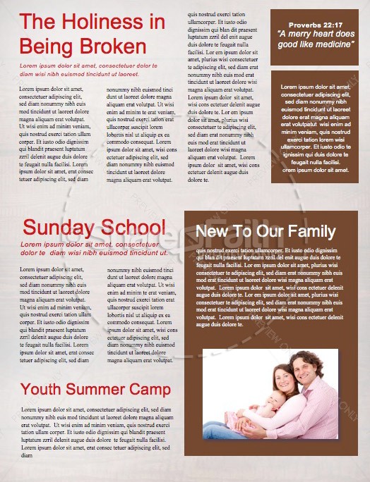 Fall Harvest Party Church Newsletter Template | page 2