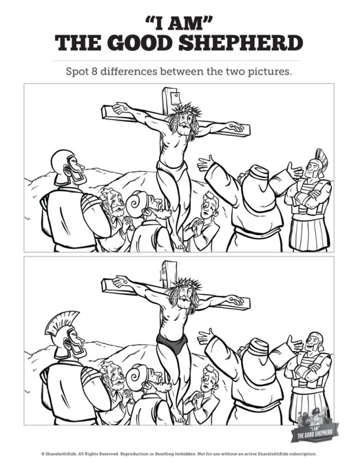 John 10 The Good Shepherd Kids Spot The Difference Thumbnail Showcase