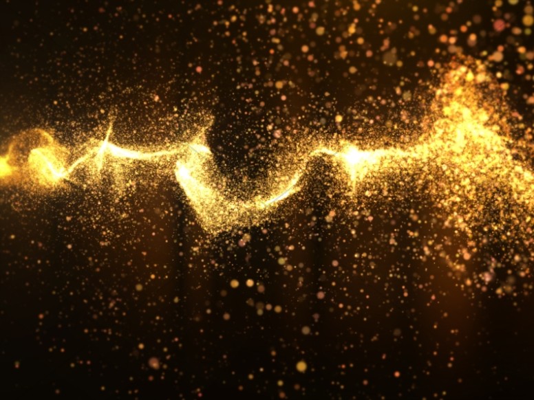 Light Wave Particle Worship Background