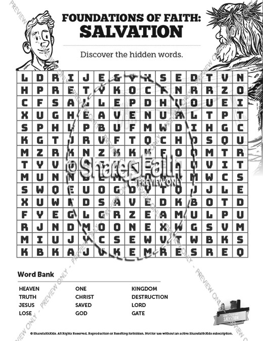 matthew 7 plan of salvation bible word search puzzles sharefaith kids