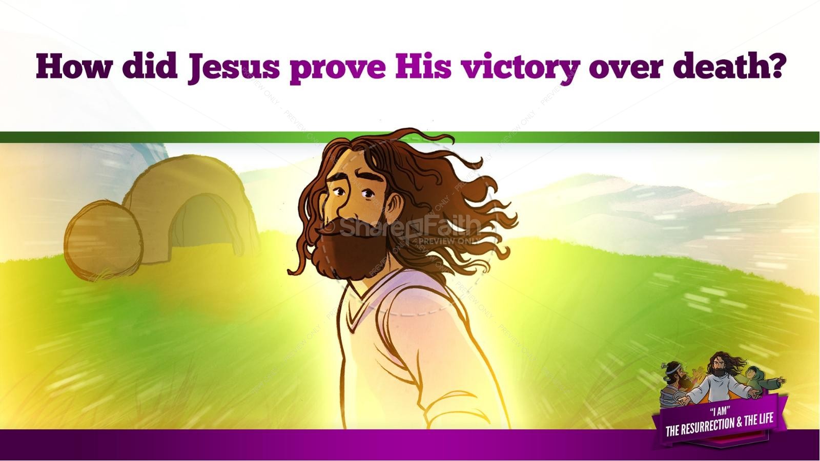 John 11 I am the Resurrection and the Life Kids Bible Story Thumbnail 35