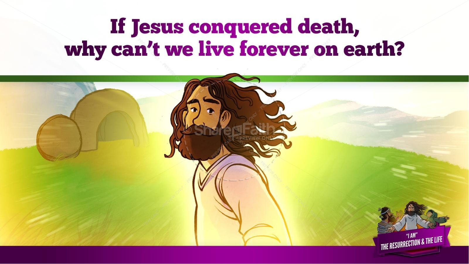 John 11 I am the Resurrection and the Life Kids Bible Story Thumbnail 37
